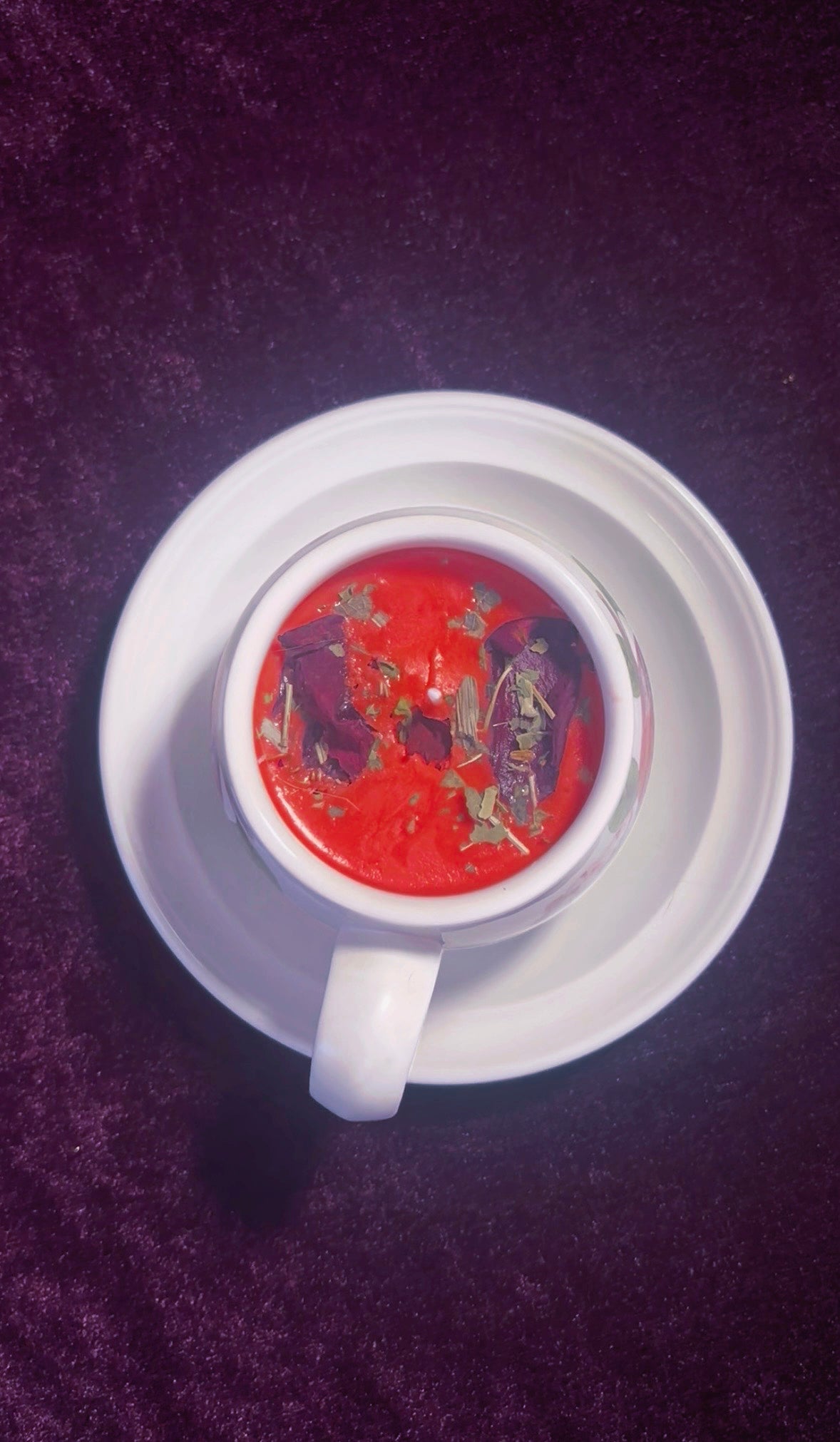 'Love Me' Spell Candle - Antique Tea Cup Set