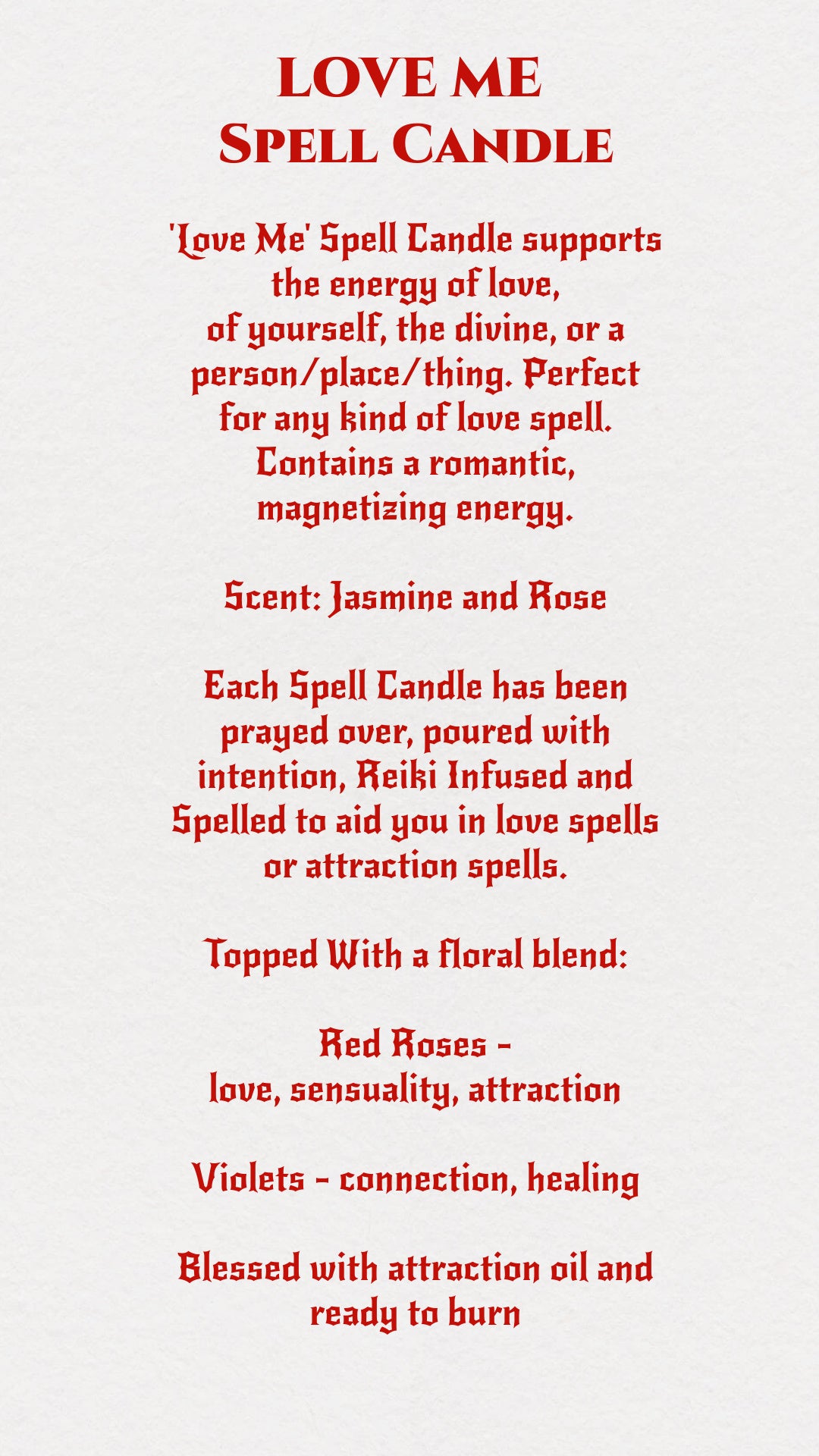 'Love Me' Spell Candle - Antique Tea Cup